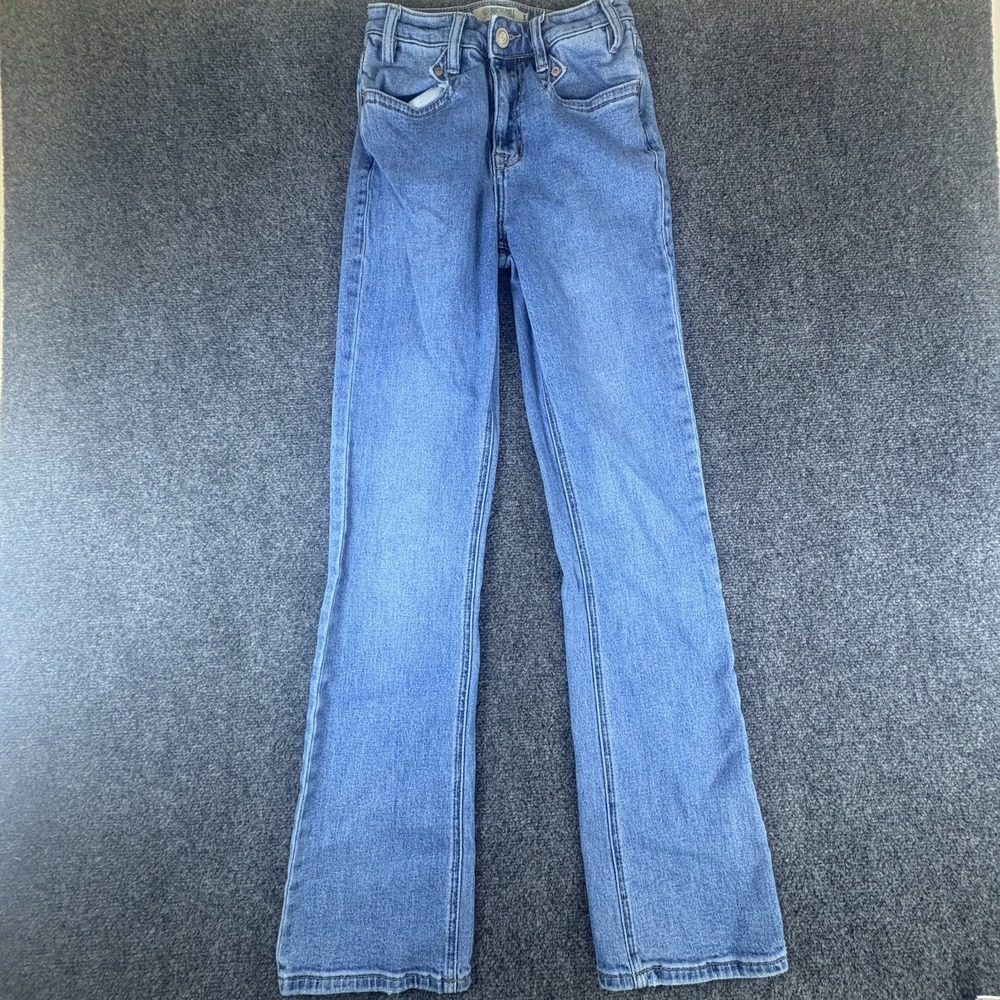Rock & Roll Bootcut‎ Jeans Womens 24x32 Blue Light Wash Denim Cotton High Rise